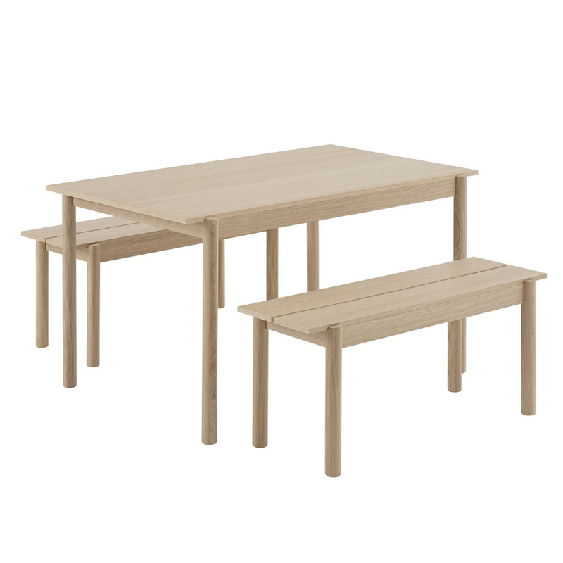 MuutoLinear Wood Table 140 x 85 - Batten Home