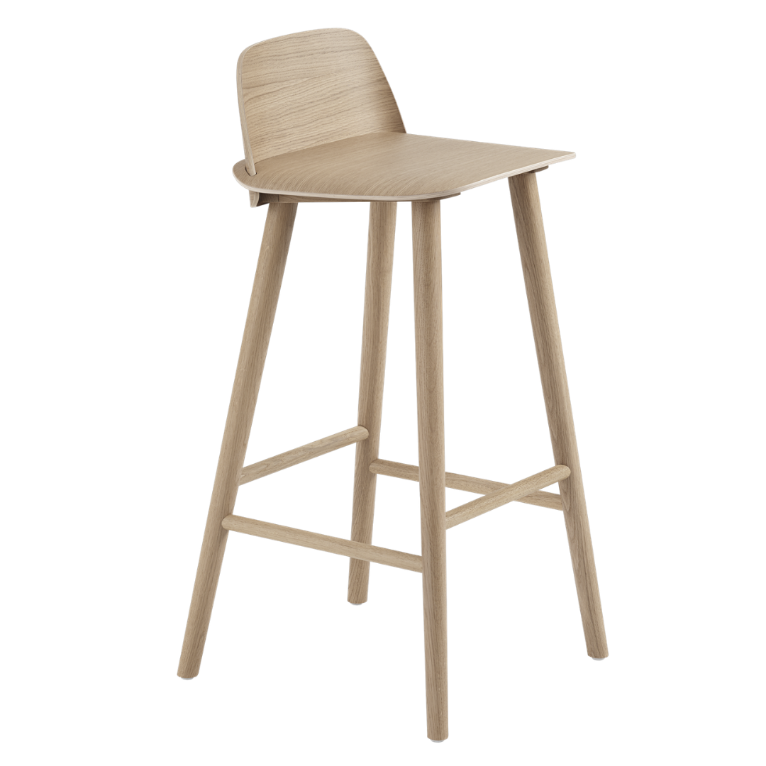 muuto NERD BAR STOOL 座面高さ75cm 木製バースツール1脚 MUUTO Nerd Bar Stool - Batten Home