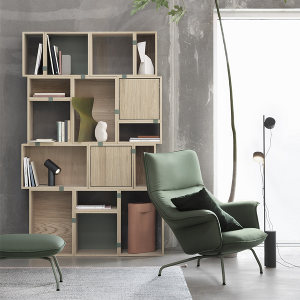 The Stacked Storage System in Configuration Four by MUUTO is a thoughtfully curated product using the Stacked Storage System Collection. Individually, the Stacked Storage System can be modified in endless ways to create and aesthetically pleasing storage solution in any space needed.