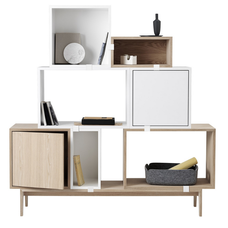 The Stacked Storage System in Configuration Two by MUUTO is a thoughtfully curated product using the Stacked Storage System Collection. Individually, the Stacked Storage System can be modified in endless ways to create and aesthetically pleasing storage solution in any space needed.