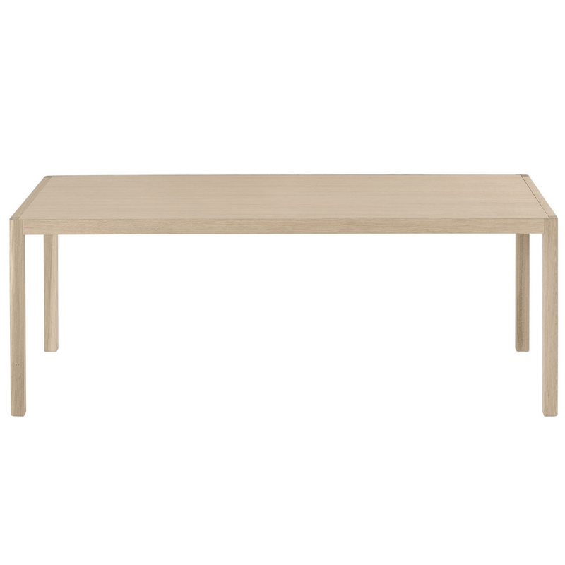 The Workshop Table 200 by MUUTO was designed in collaboration with Cecilie Manz resulting in a modern table made from high quality materials with attention to detail.  This timeless piece is the ideal expression of Scandinavian style, with impressive craftsmanship, and either the classic oak or Warm Grey with Oak option would look perfect in any dining room or home office. 