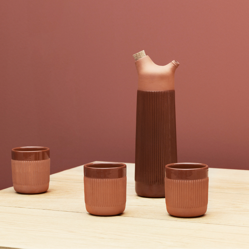 The Junto Cup by Normann Copenhagen was inspired by traditional Spanish ceramics in a beautiful fired terracotta. We love the organic shape of the handmade stoneware, and the Junto Cup is the perfect compliment to the Junto Carafe.
