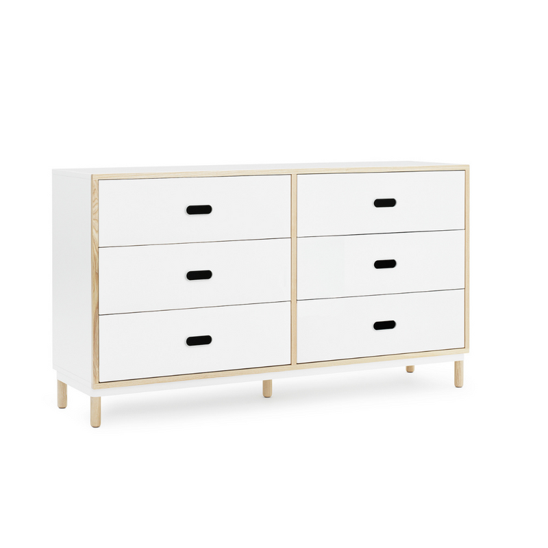 The Kabino Dresser by Normann Copenhagen was designed by Simon Legald as a simple yet stylish storage solution that has careful details added in for a unique look. 