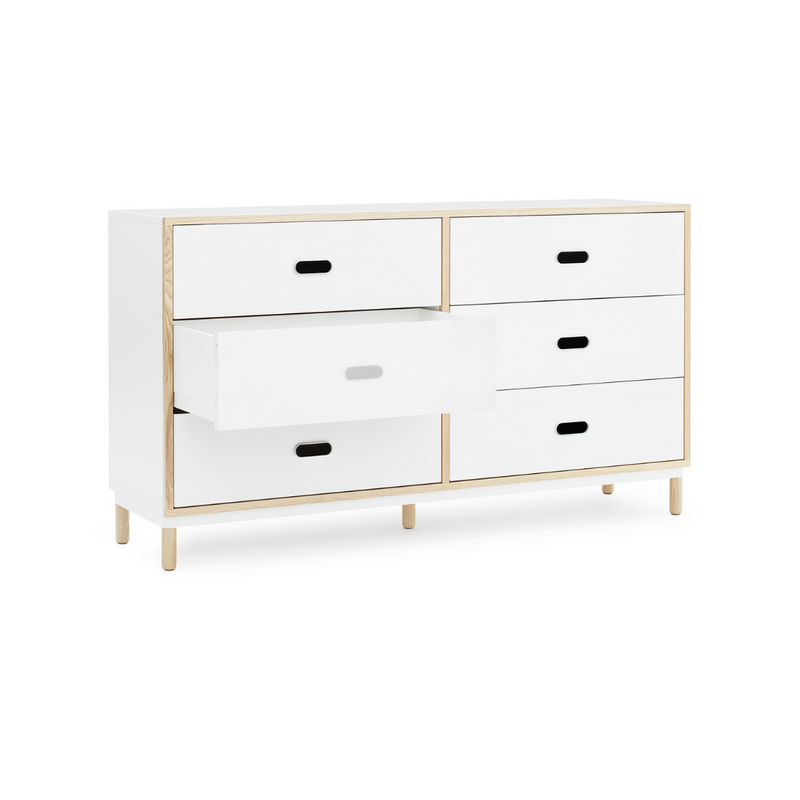 The Kabino Dresser by Normann Copenhagen was designed by Simon Legald as a simple yet stylish storage solution that has careful details added in for a unique look. 