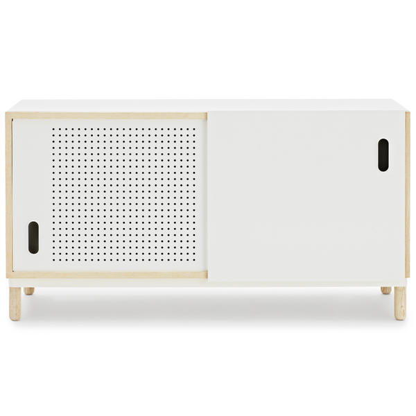 The Kabino Sideboard by Normann Copenhagen was designed by Simon Legald as a simple yet stylish storage solution that has careful details added in for a unique look.   We love it styled as an entryway credenza, styled with a table top lamp, a stack of books or a collection of vases. Its neutral and modern style allows it to blend in or stand out depending on its intended use.
