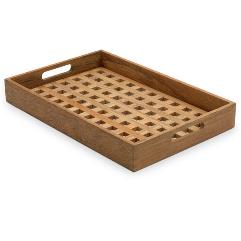 The Skagerak Fionia Tray is a modern, rectangular tray that can be used in a variety of spots throughout the home. We love it styled on a bed side table or bench at the base of a bed, but it can also be used when hosting guests outdoors or in the dining room. It's beautiful and simplistic, and will quickly become an item you use often.
