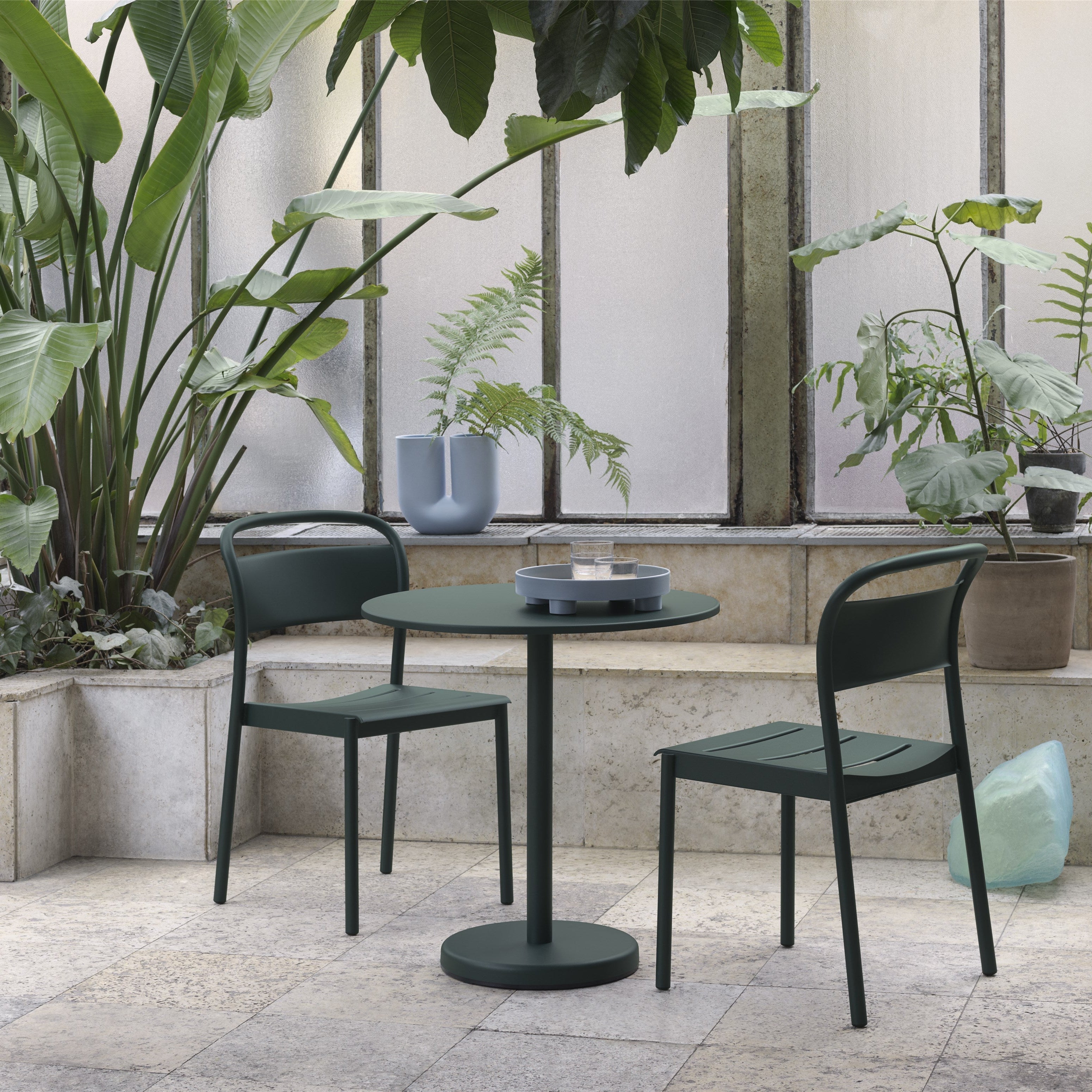 Linear Steel Arm Chair