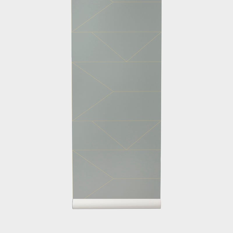 Ferm LivingLines Wallpaper Grey - Batten Home